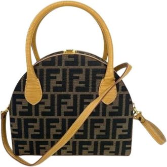 Fendi Pre-owned Zucca Handtas - Dames - Vintage Handtas - Bruin - ONE Size - Vintage