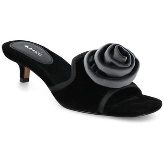 Birdies The Kiwi-Kitten Flower Slide in Black at Nordstrom, Size 6.5