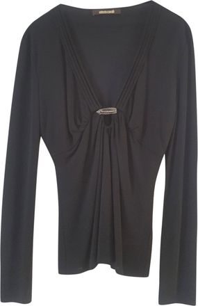 Roberto Cavalli gathered-waist top Size S