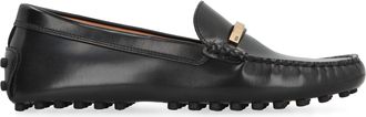 Tod's Womens Loafers Gommino Black Calf Leather