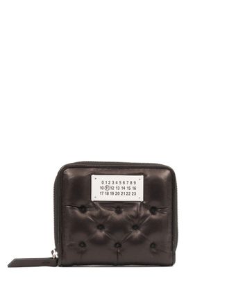Maison Margiela leather zip around wallet - Brown