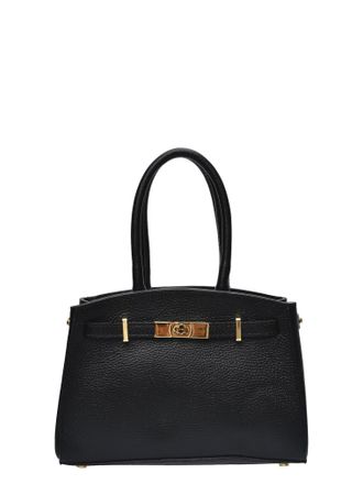 Anna Luchini Zwart Rundleer Tas