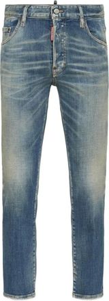 Dsquared2 Skater Jeans - Dames - Slim Fit Jeans - Blauw - XL - Denim - Jeans