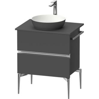 Duravit Duravit - Sivida Consola Mueble Bajo Lavabo, 2 Cajones, Tirador