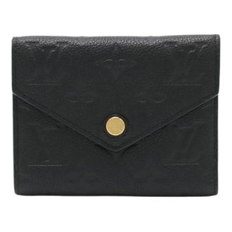 Louis Vuitton Pre-owned Wallets, female, Black, Size: ONE SIZE Pre-owned Monogram Empreinte Trifold Wallet