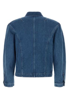 Jil Sander Mens Denim Jacket Mediumdenim Exterior: Cotton Giubbini