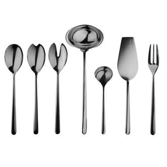 Mepra Linea Serving Set - 7 Pieces in Black Gold at Nordstrom