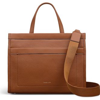 Radley London Alba Place Small Ziptop Satchel Bag in Indus Tan at Nordstrom