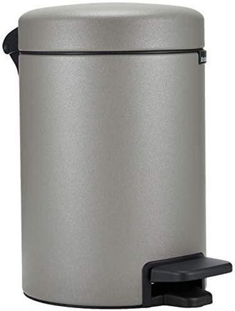 Brabantia 126260 Papelera 3 L Alrededor Pl&aacute;stico Gris
