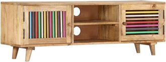 vidaXL TV Cabinet 120x30x40 cm Solid Mango Wood vidaXL