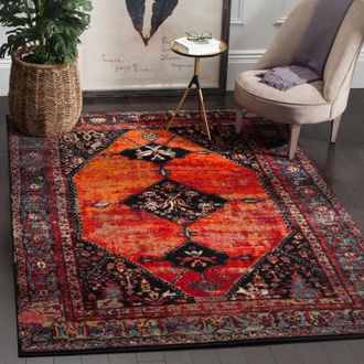Safavieh Vintage Hamadan Machine Made Area Rug, Orange / Multi Traditional Style