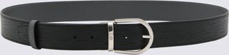 Montblanc Black Leather Belt
