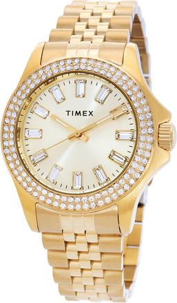 Timex Kaia Quartz Diamond Crystal Silver Dial Ladies Watch TW2V80000VQ