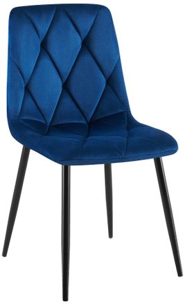 Clp Silla De Comedor Clairton Terciopelo Azul Oscuro
