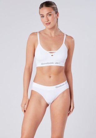 Reebok B&uuml;gelloser BH REEBOK Maryna, Damen, Gr. L, N-Gr, weiss (wei&szlig;), Obermaterial: 74% Polyamid, 26% Elasthan, unifarben, BHs B&uuml;gelloser BH, herausnehmbare 
