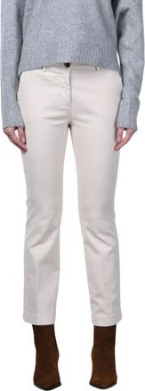 Mason's New York Trumpet Chino Broek - Dames - Vrijetijds broeken - Wit - 2XS - Katoen - Broeken