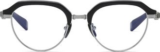 Balmain Moderne Panto Bril in Zwart Titanium - Dames - Brillen - Zwart - ONE Size - Accessoires
