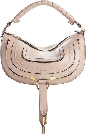 Chlo&eacute; Mini Marcie Leather Camera Shoulder Bag in Woodsmoke at Nordstrom