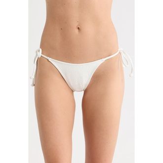 Billabong Salt and Sol Side Tie Hike Bikini Bottoms in Stencil Wash at Nordstrom Rack, Size Medium