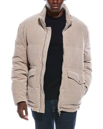 Brunello Cucinelli Corduroy Cashmere-Blend Down Coat