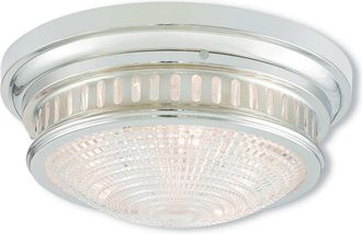 Livex Lighting Livex Berwick 3-Light Polished Nickel Ceiling Mount