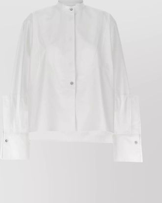 Jil Sander high-low hem pleated back shirt