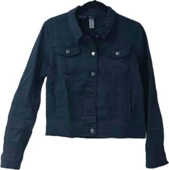 Guadalupe Design Womens Ruth Denim Jacket In Navy