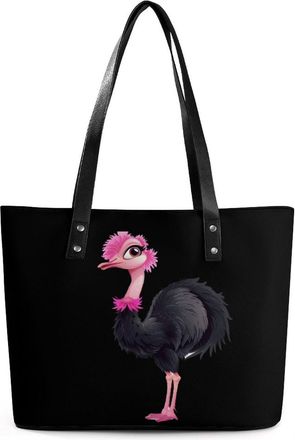Generic Cute Ostrich Tote Bags for Women Cute Shoulder Purses Handbags