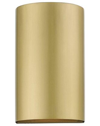 Livex Lighting 1 Light Satin Gold Outdoor/Indoor Ada Small Sconce