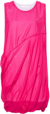 Helmut Lang silk mini dress - women - Cotton/Silk - S - Pink