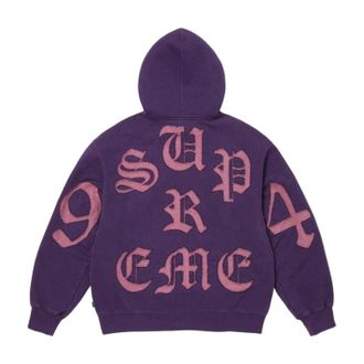 SUPREME SS26 Cut Out Zip Up Hooded Sweatshirt Purple SUP-SS26-055-PUR