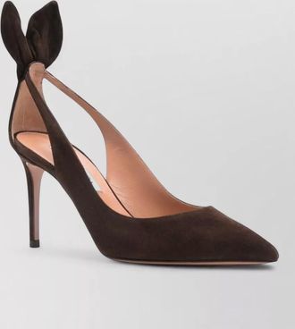 Aquazzura high heel pumps bow detail cut out