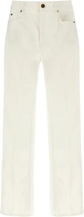 Balmain Denim jeans met rechte pijpen - Dames - Regular Fit Jeans - Wit - XS - Denim - Jeans