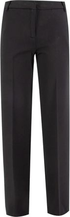 Ermanno Scervino Elegante Viscose Broek - Dames - Straight fit broeken - Zwart - XL - Broeken