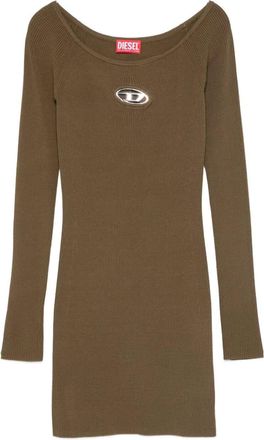 Diesel M-Vera Off-The-Shoulder Dress In Ribbed Knit