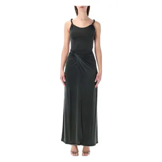 Diesel Maxi Dresses, female, Black, Size: M D-Estiga S1 Long Dress