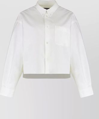 A.P.C. sophia cotton shirt long sleeves cropped