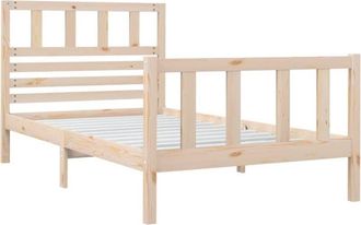 vidaXL Bed Frame without Mattress Single Solid Wood vidaXL