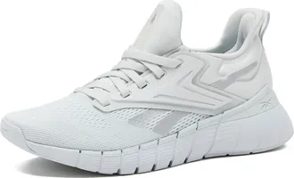 Reebok Womens Nano Gym Sneakers, Workout and Walking Shoes, Moon/Y2k Blue/Silver Metallic, 4 UK