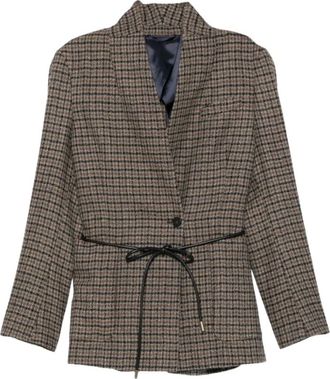 Seventy Quadro Jacket - Jackets - Mujer - Marr&oacute;n - S