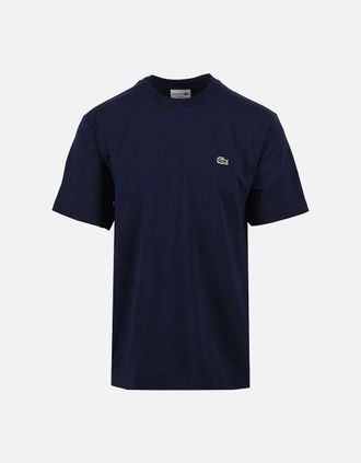 Lacoste Mens Lacoste Tee Navy - Size: 42