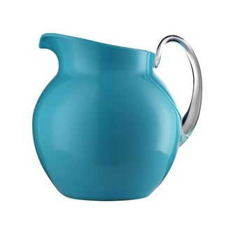 Mario Luca Giusti Palla Glaze Pitcher in Turquoise at Nordstrom