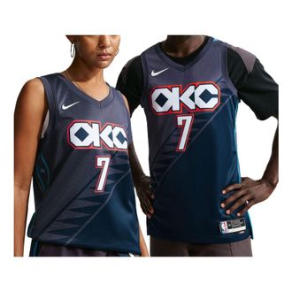 Nike NBA Chet Holmgren Oklahoma City Thunder City Edition Swingman Jersey Thunder Blue HM5990-438