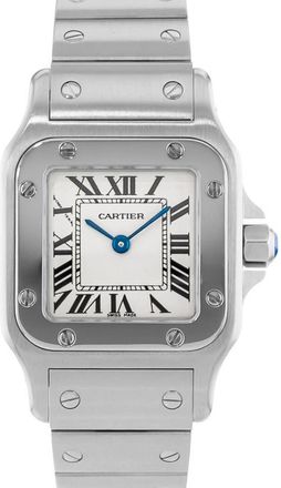 Cartier Pre-owned Cartier Santos Galbee Quartz Silver Dial Ladies Watch W20056D6