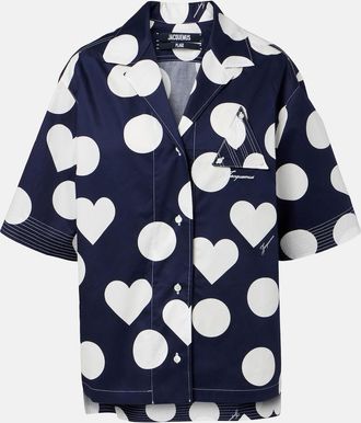 Jacquemus Marin polka-dot cotton poplin shirt