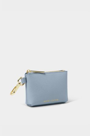 Katie Loxton Evie Clip-On Coin Wallet in Dusty Blue at Nordstrom