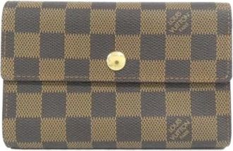 Louis Vuitton Pre-owned Wallets, female, Brown, Size: ONE SIZE Pre-owned Vintage Tri-Fold Wallet