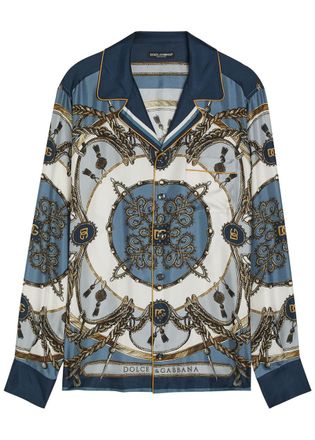 Dolce & Gabbana Printed Silk Shirt - Multicoloured 1 - 40 (C15.75 / M)