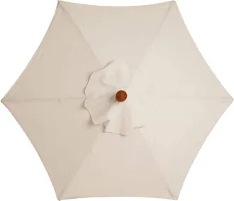 OEM Tela De Repuesto Para Toldo De Sombrilla De 3 M, Impermeable Y Resistente A Los Rayos Uv, De 6 Varillas, Color Blanco Crema