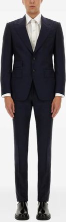 Tom Ford wool buttoned suit - Blue